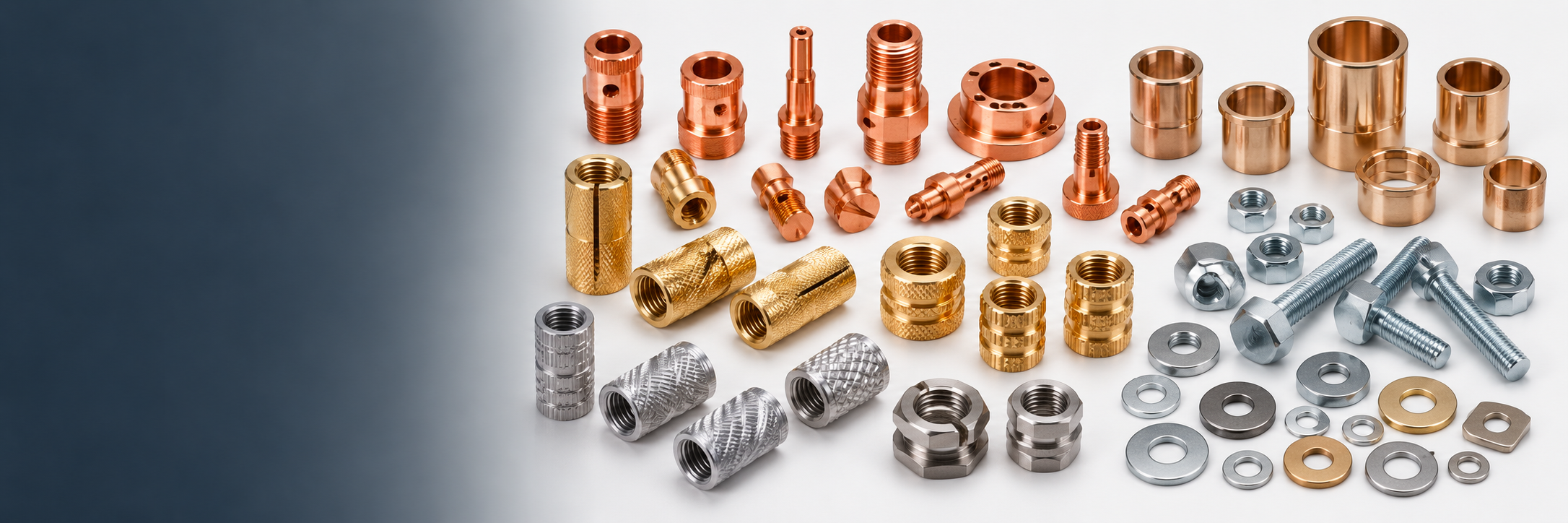 Precision machined copper, bronze and gunmetal non-ferrous alloy components