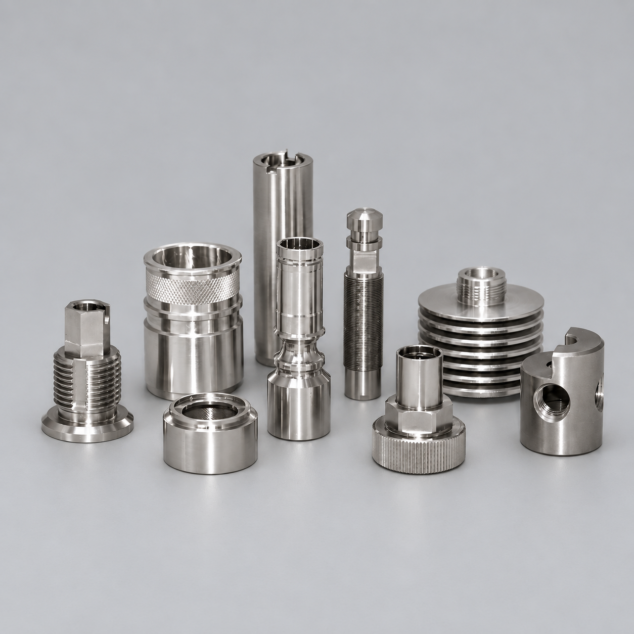Aluminum CNC turned precision components
