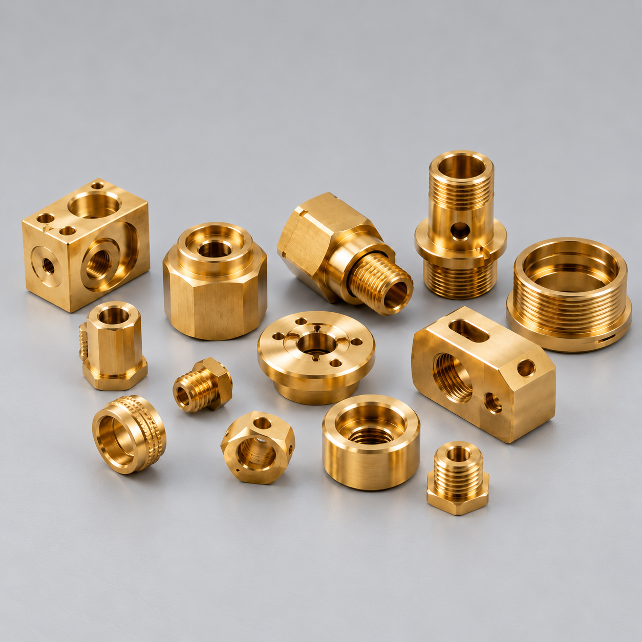 Brass CNC turned precision components