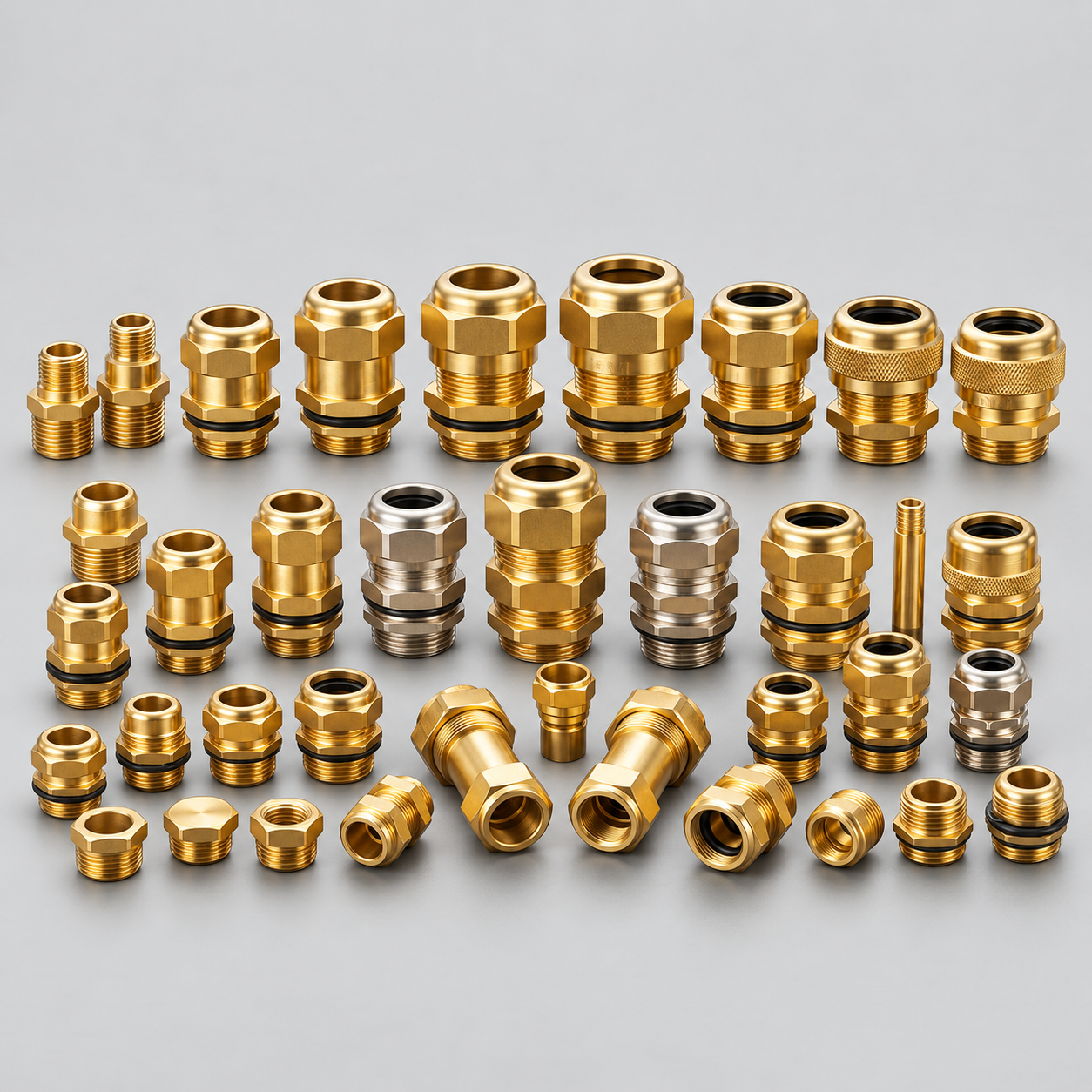 Brass cable glands and accessories