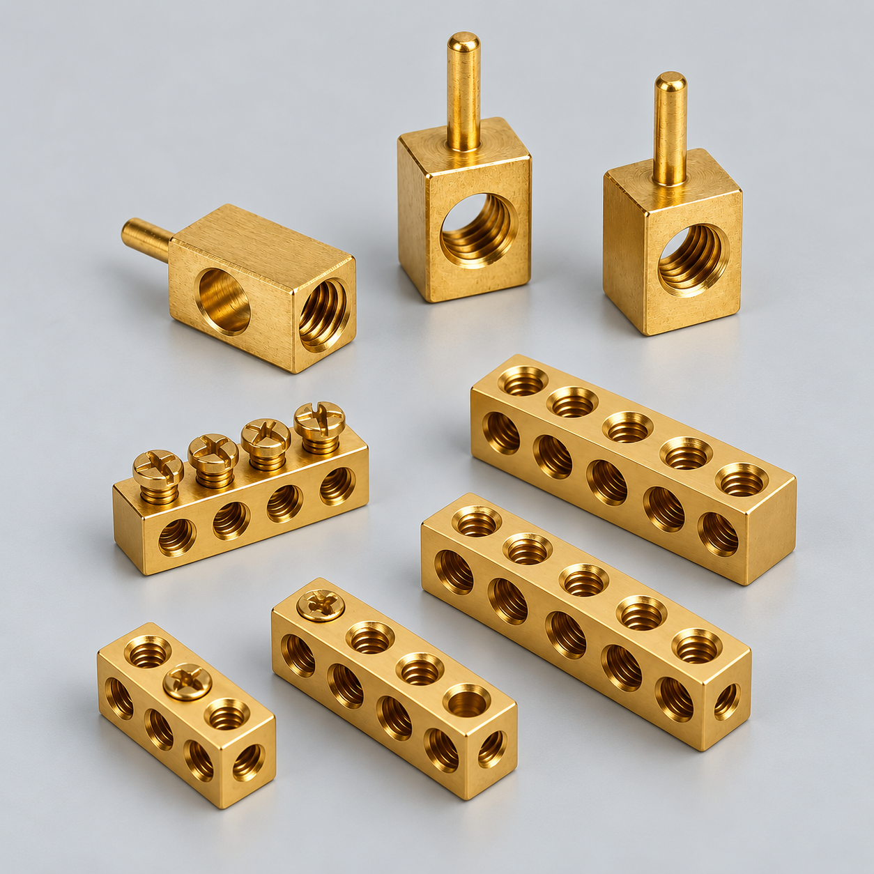 Brass terminal block connectors