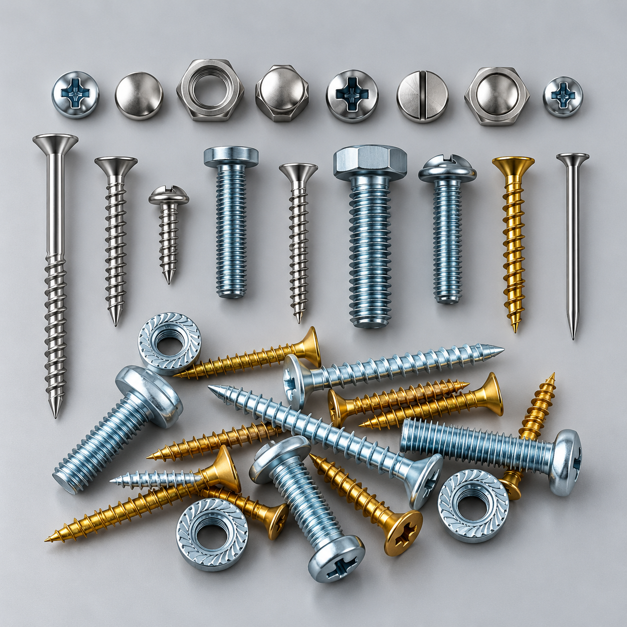 Brass precision screws