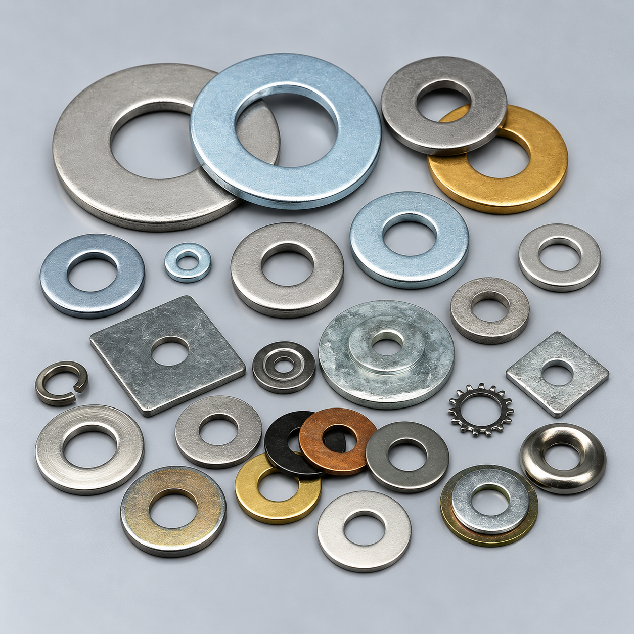 Brass precision washers