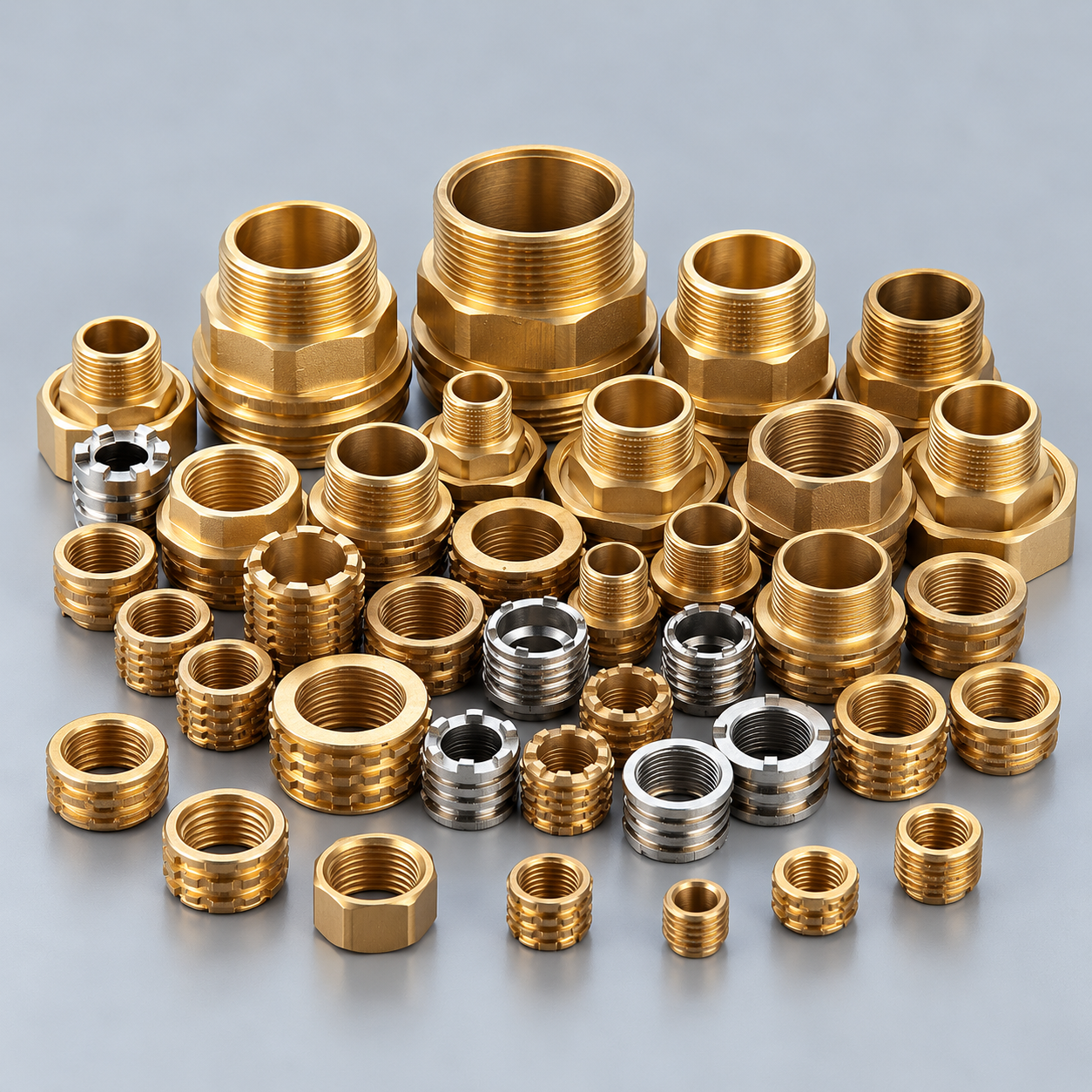 Brass CPVC and PPR pipe fitting inserts