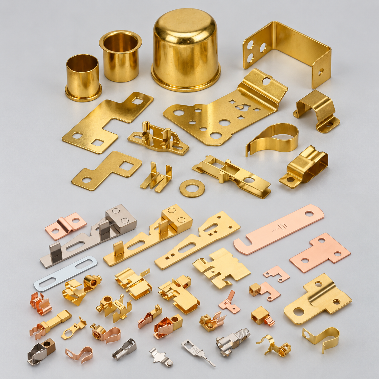 Precision brass stamped components