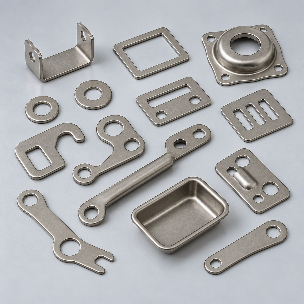 Precision steel stamped components