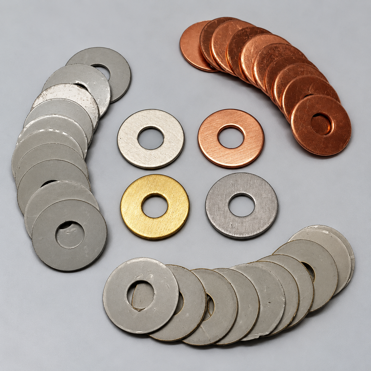 Precision stamped metal washers